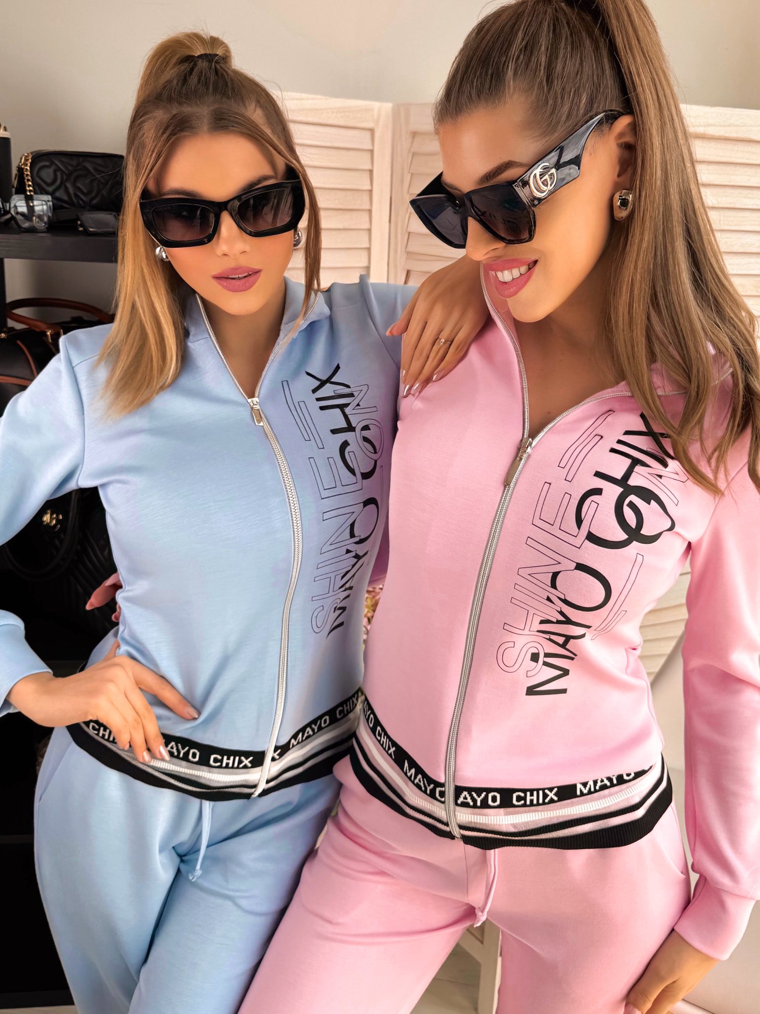 Mayo Chix Camy felső+Bubble nadrág szett világoskék - Image 2