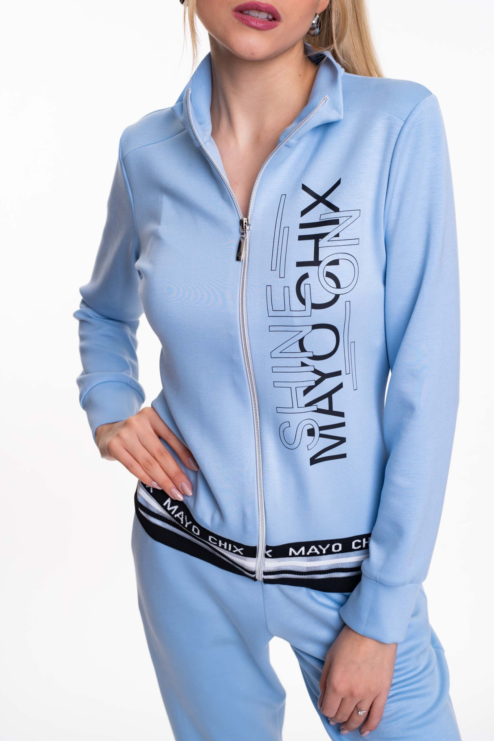 Mayo Chix Camy felső+Bubble nadrág szett világoskék - Image 5